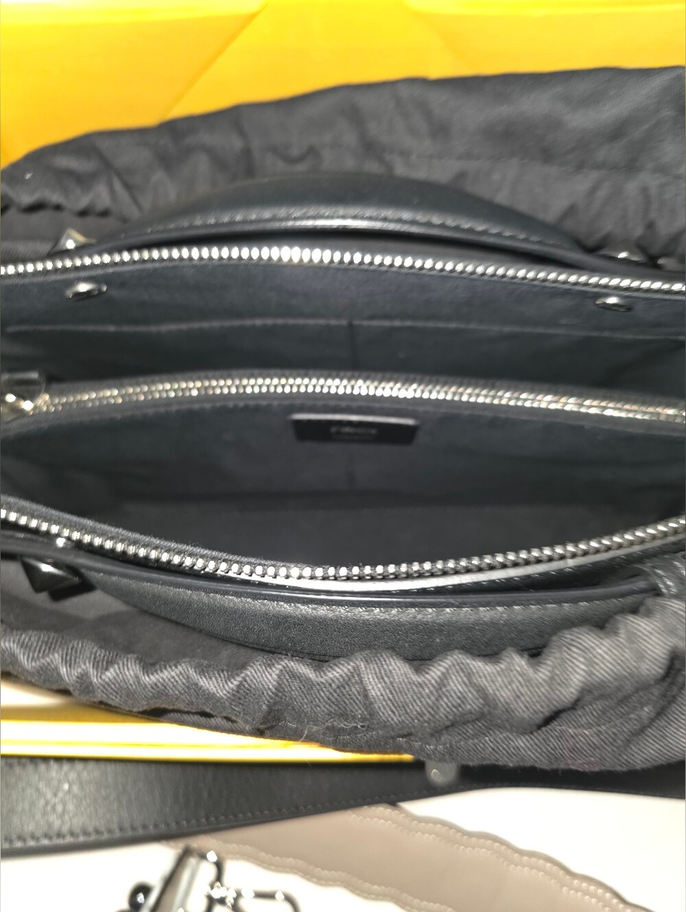 Fendi Black Leather By The Way Satchel Bag - Picture 5 of 13